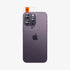 AGL05205 - iPhone 14 Pro / 14 Pro Max Optik Pro Lens Protector in black showing the device